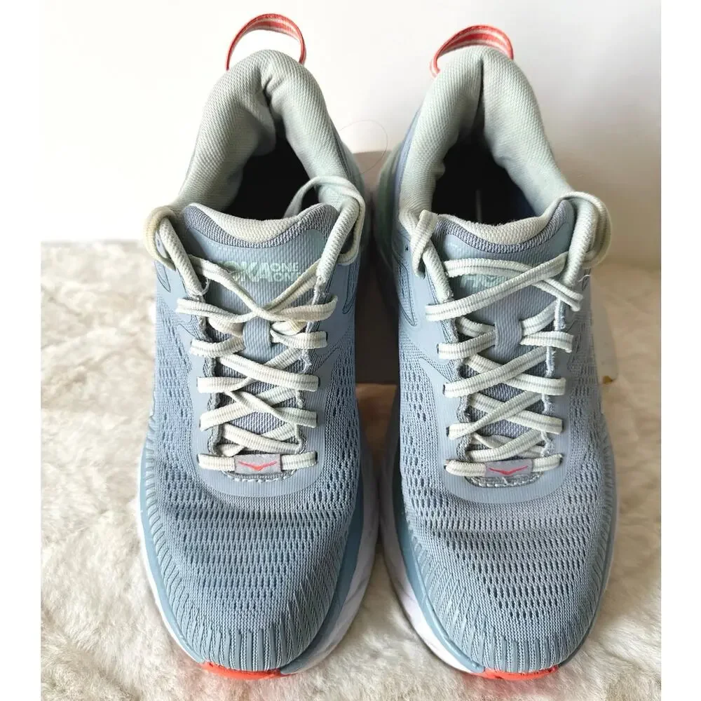 Hoka One One Womens Bondi 7 1110519 BFBG Blue Running Shoes Sneakers Size 6.5